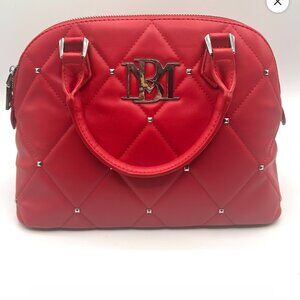 Badgley Mischka Red Quilted Tote, NWT